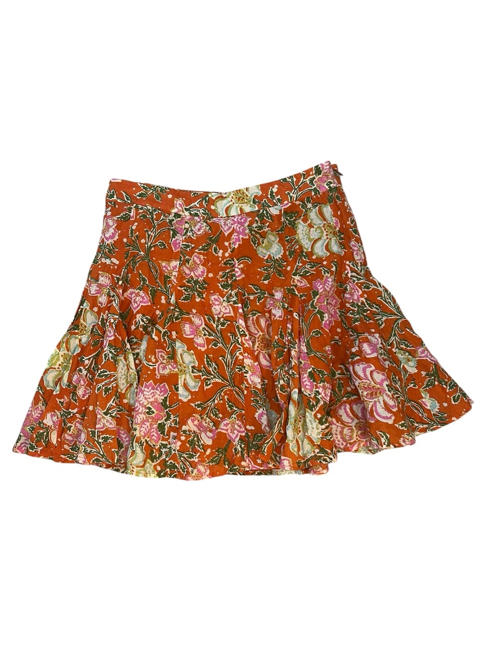 NWT Free People Women’s End of the Island Godet Skirt Cinnamon Bohemian Size 6